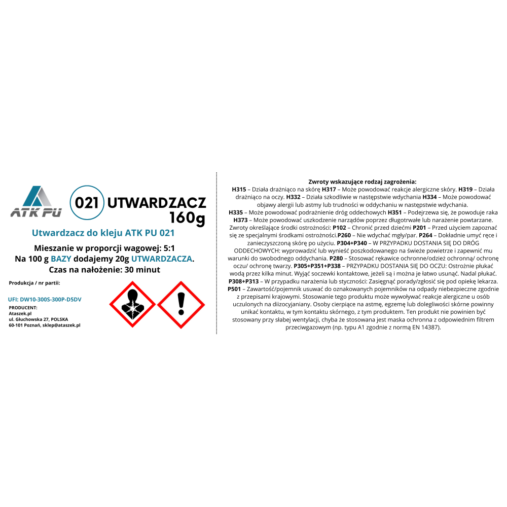 Masa szpachlowa do drewna ATK PU021 | Ataszek.pl