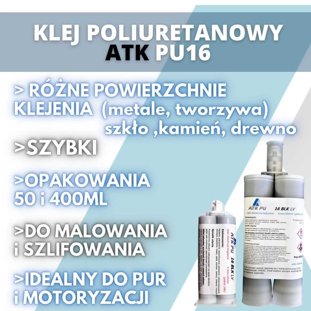 Klej dwuskładnikowy do aluminium ATK PU16 Klej dwuskładnikowy do aluminium ATK PU16