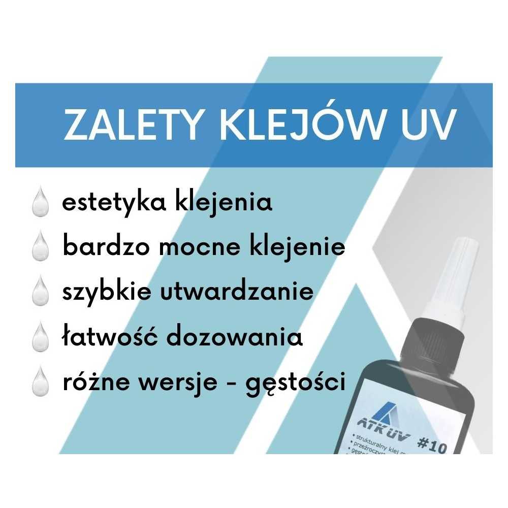 Klej do szyb przeźroczysty ATK UV21 Klej do szyb przeźroczysty ATK UV21