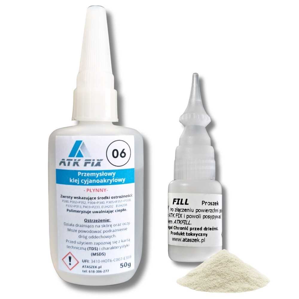 Masa do uzupełniania porcelany ATK FIX + wypełniacz Masa do uzupełniania porcelany ATK FIX + wypełniacz
