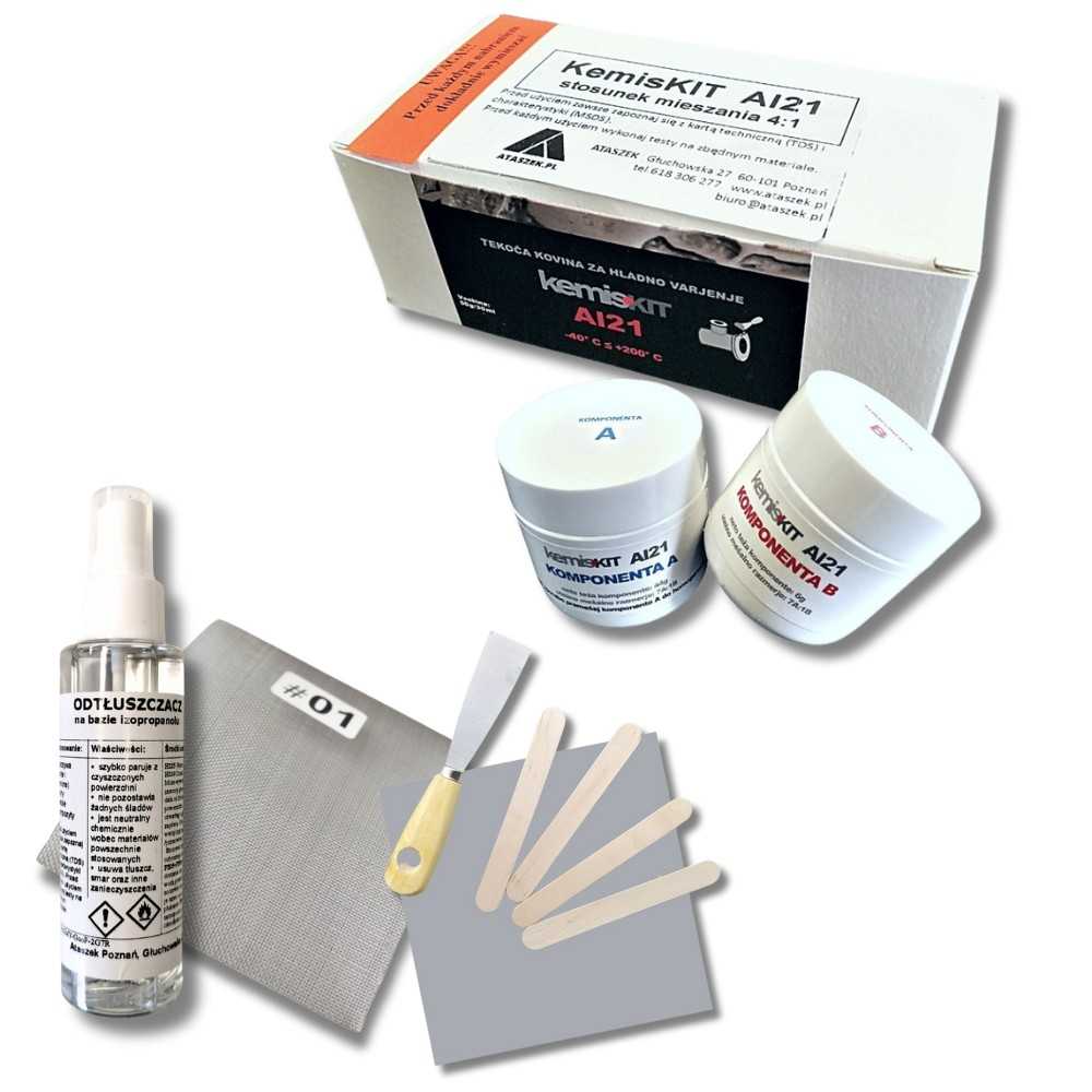 Klej do bloku silnika aluminiowego Kemiskit AL21 Klej do bloku silnika aluminiowego Kemiskit AL21