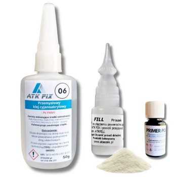 Mocny klej do plastiku ATK FIX + wzmacniacz