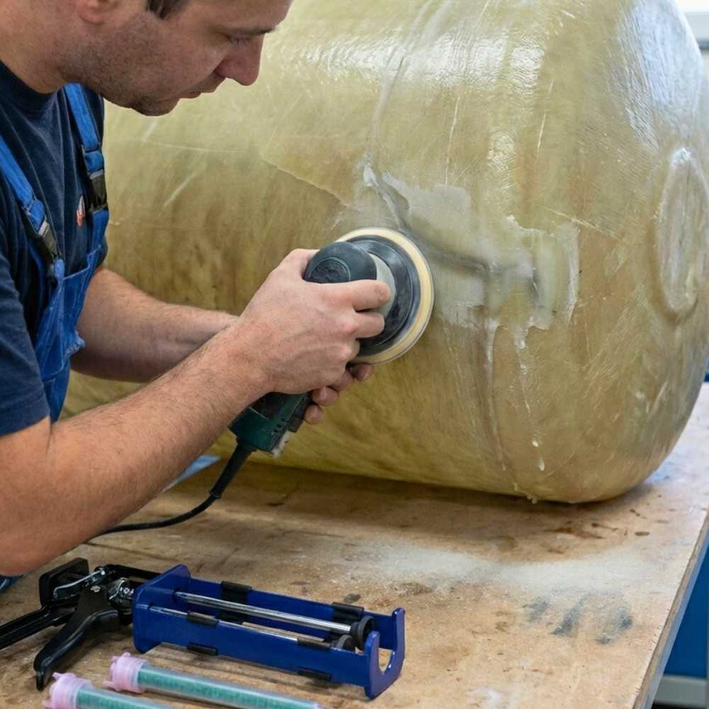 Klej do naprawy zbiorników z laminatu Kemispox W21