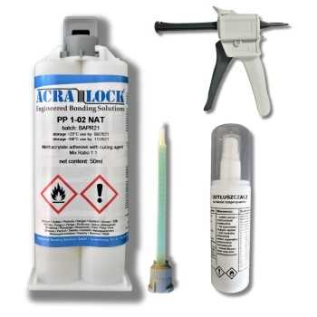 Klej do naprawy zbiorników z tworzyw Acralock PP 1-02