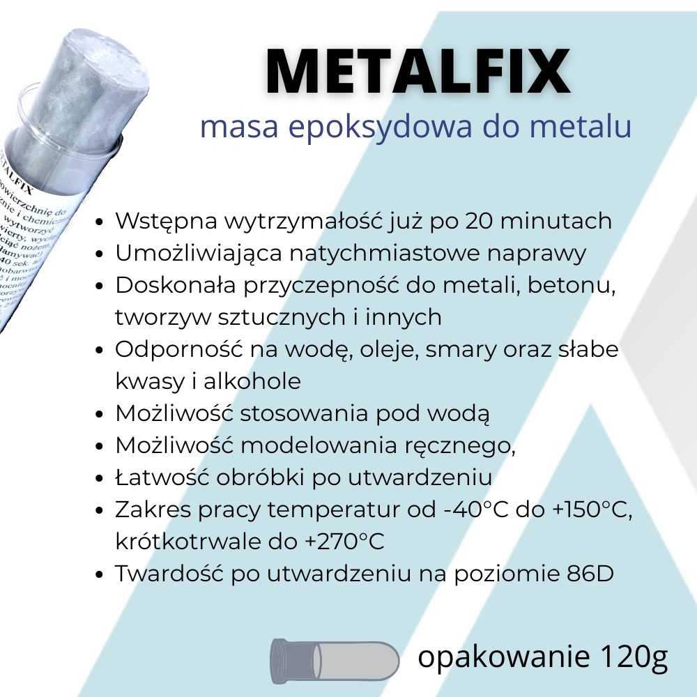 Masa naprawcza - kit do aluminium METALFIX | Ataszek.pl Masa naprawcza - kit do aluminium METALFIX | Ataszek.pl