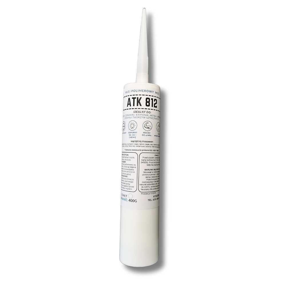 Silikon do granitu czarny ATK 812 290ml – wytrzymałość do 4 MPa, elastyczność 300%