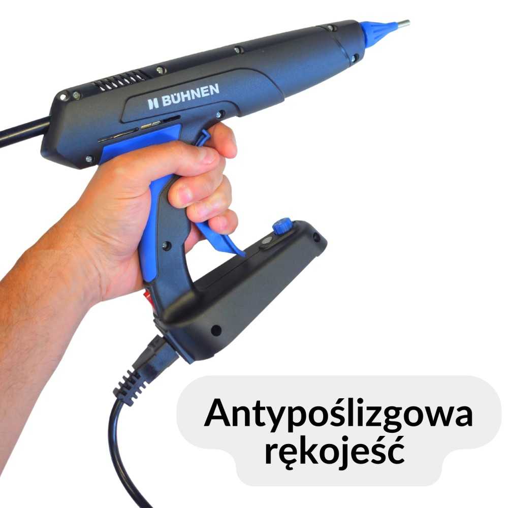 Pistolet do kleju na gorąco niekapiący z regulacją i końcówkami | Ataszek.pl