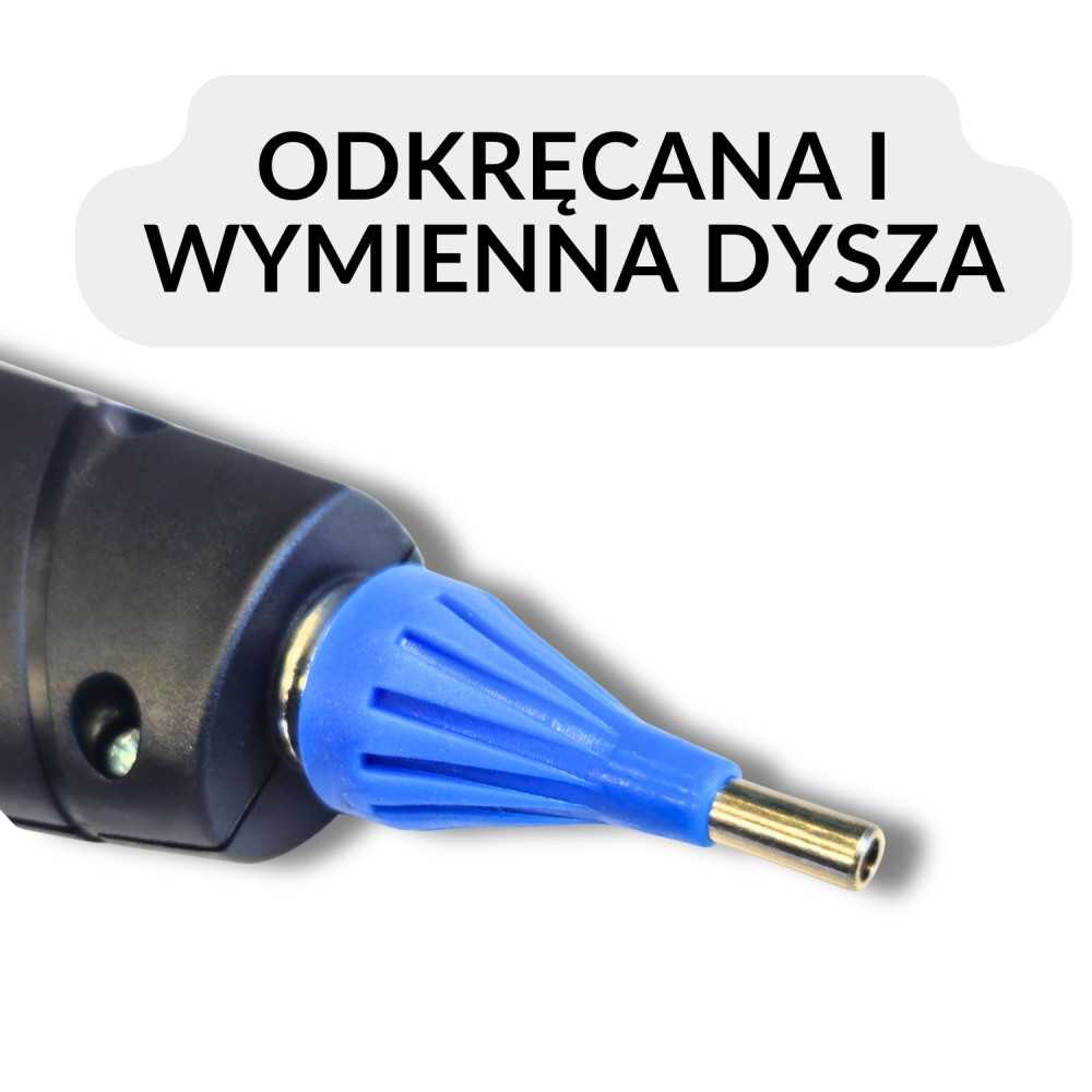 Pistolet do kleju na gorąco niekapiący z regulacją i końcówkami | Ataszek.pl