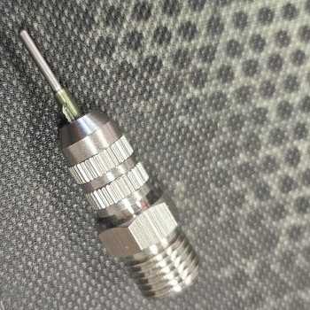 Adaptery dozujące metalowe z gwintem 1/4 i złączem Luer-Lock