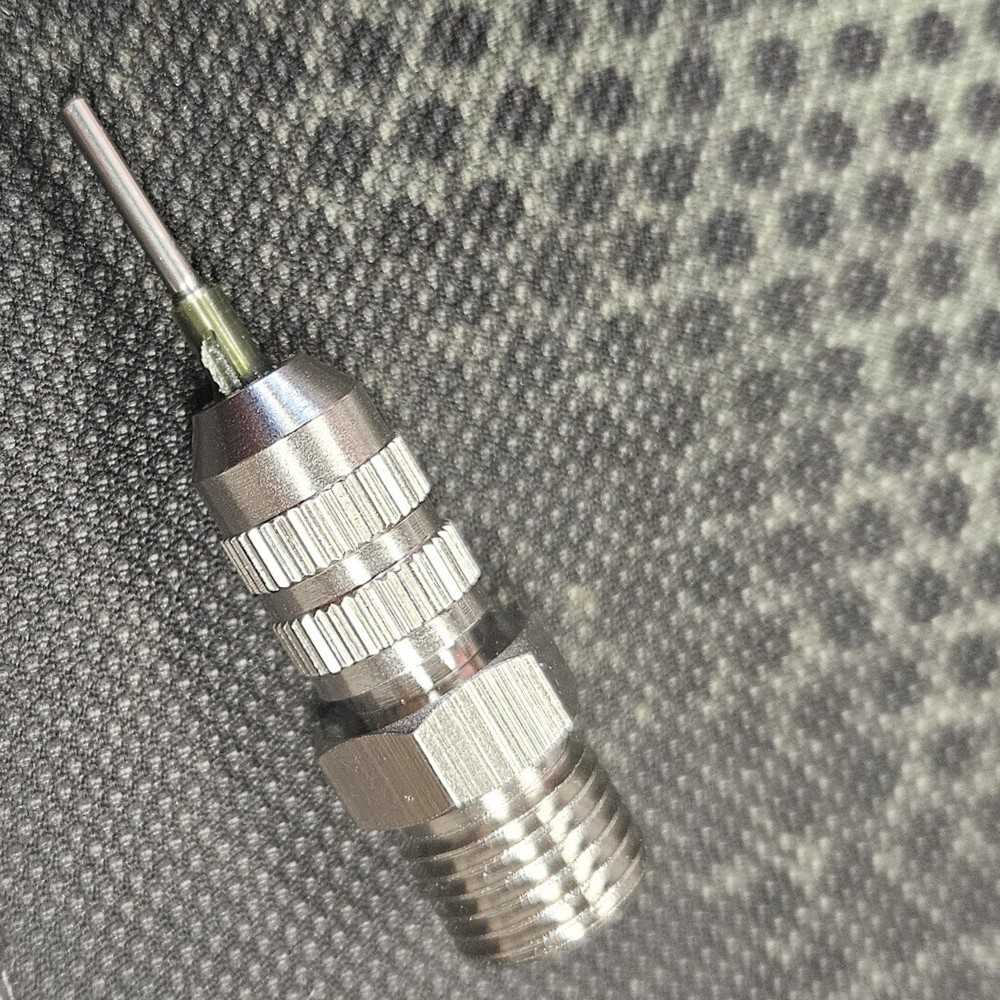 Adaptery dozujące metalowe z gwintem 1/4 i złączem Luer-Lock
