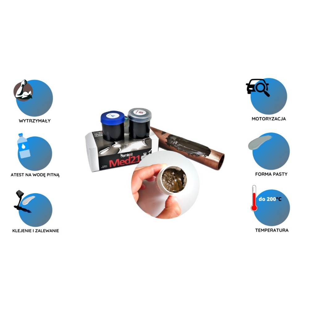 Klej do mosiądzu i miedzi KEMISKIT MED21 | Ataszek.pl Klej do mosiądzu i miedzi KEMISKIT MED21 | Ataszek.pl