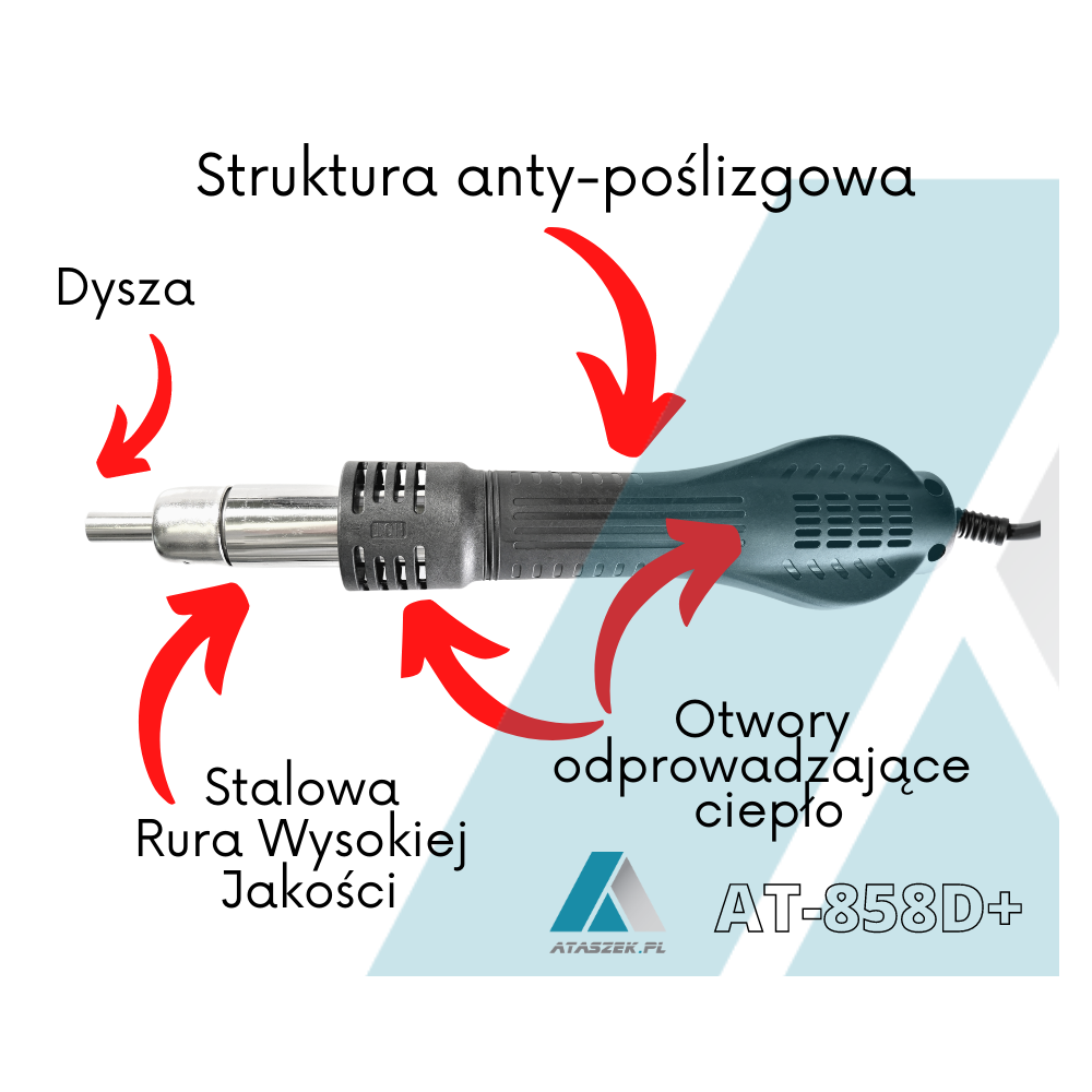 Spawarka do plastików ATK 858D / 858D+ | Ataszek.pl Spawarka do plastików ATK 858D / 858D+ | Ataszek.pl