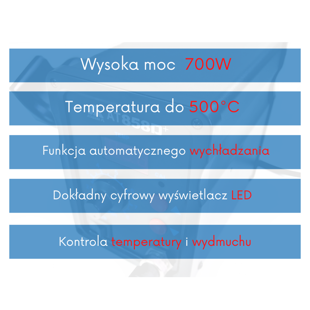 Spawarka do plastików ATK 858D / 858D+ | Ataszek.pl Spawarka do plastików ATK 858D / 858D+ | Ataszek.pl