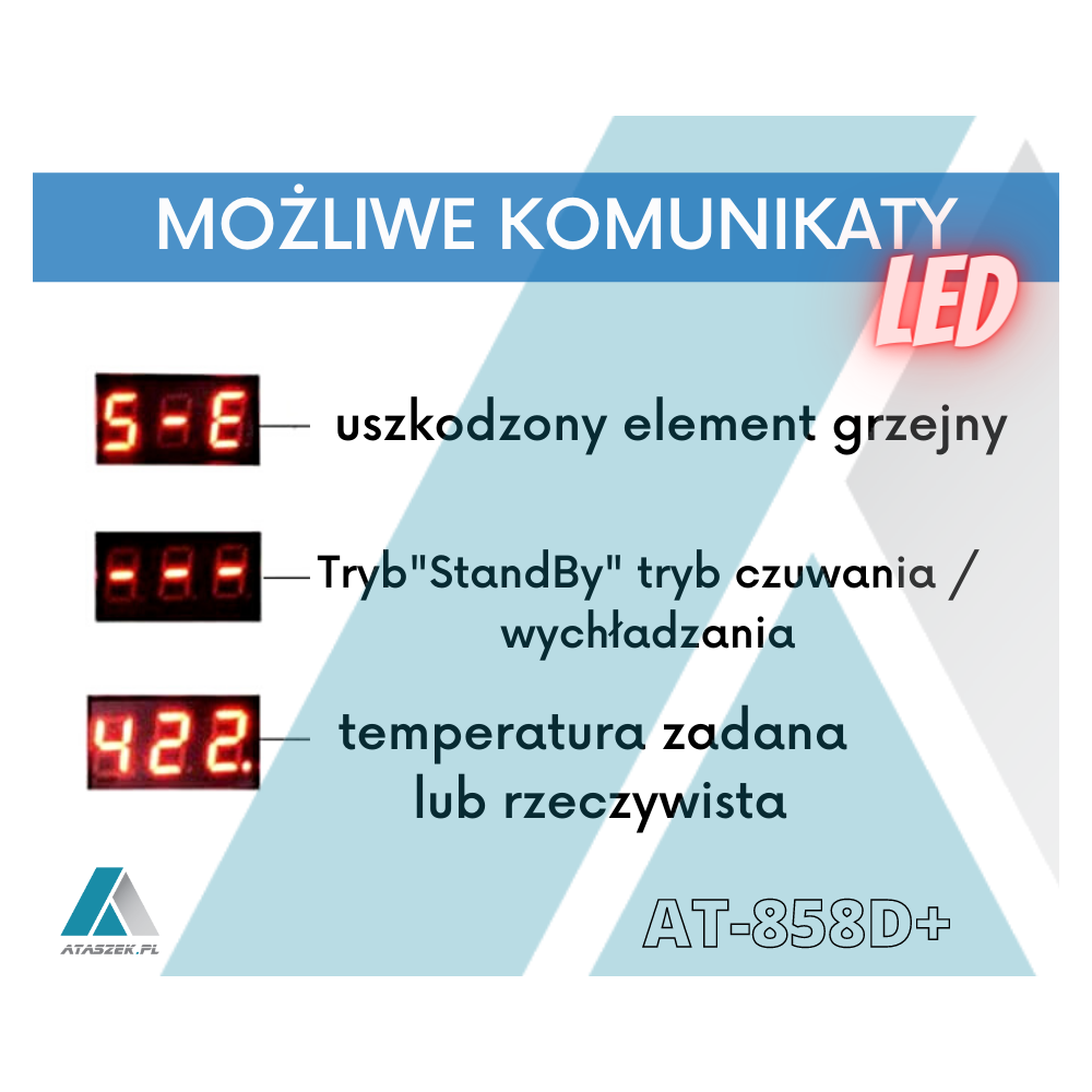 Spawarka do plastików ATK 858D / 858D+ | Ataszek.pl Spawarka do plastików ATK 858D / 858D+ | Ataszek.pl