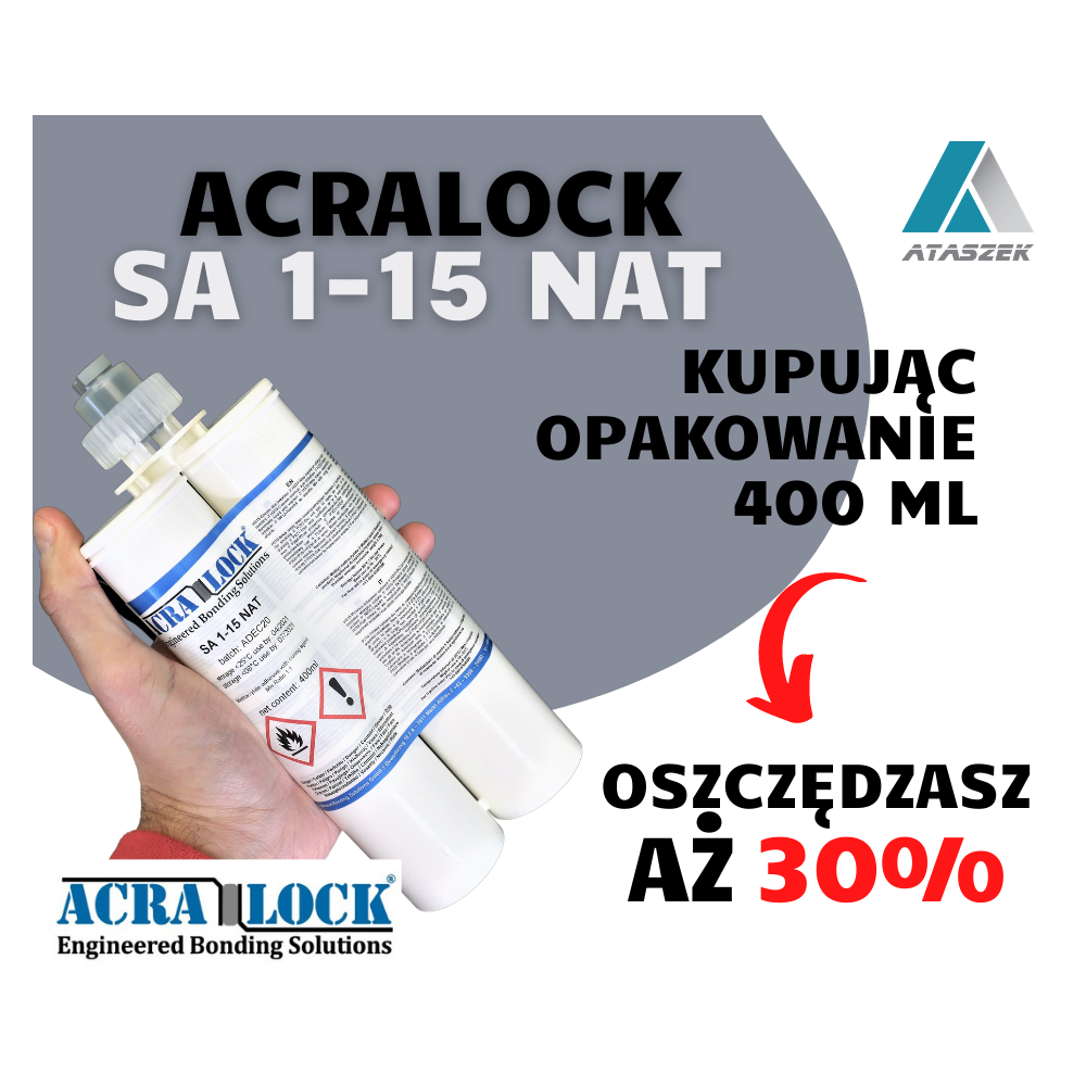 Klej do poliamidu i nylonu PA metakryl Acralock SA 1-15 | Ataszek.pl