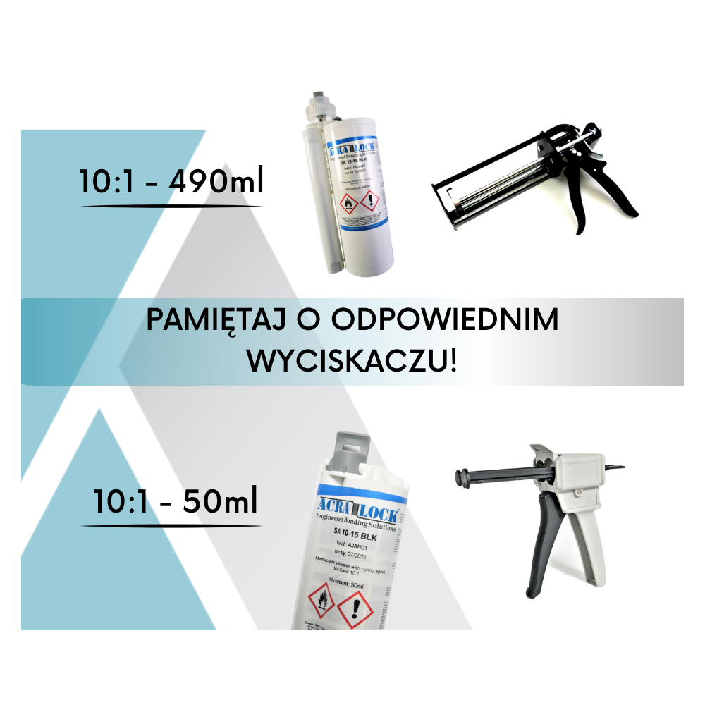 Klej metakrylowy czarny Acralock SA 10-15 BLK | Ataszek.pl