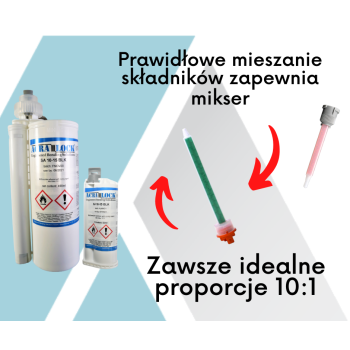 Najmocniejszy klej do aluminium Acralock SA 10-15 BLK