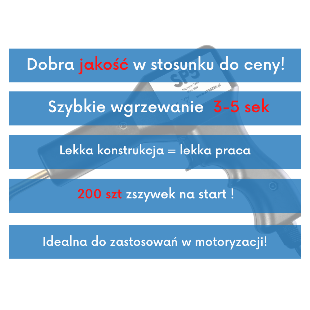 Zszywarka do plastiku SP5 na zszywki | Ataszek.pl Zszywarka do plastiku SP5 na zszywki | Ataszek.pl