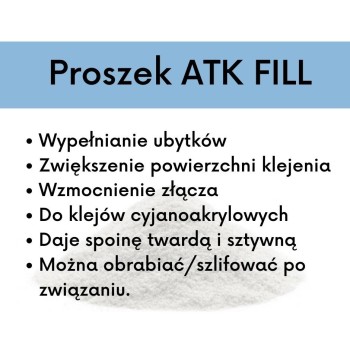 Wypełniacz do kleju cyjanoakrylowego ATK FILL 25/60 g | Ataszek.pl Wypełniacz do kleju cyjanoakrylowego ATK FILL 25/60 g | Ataszek.pl