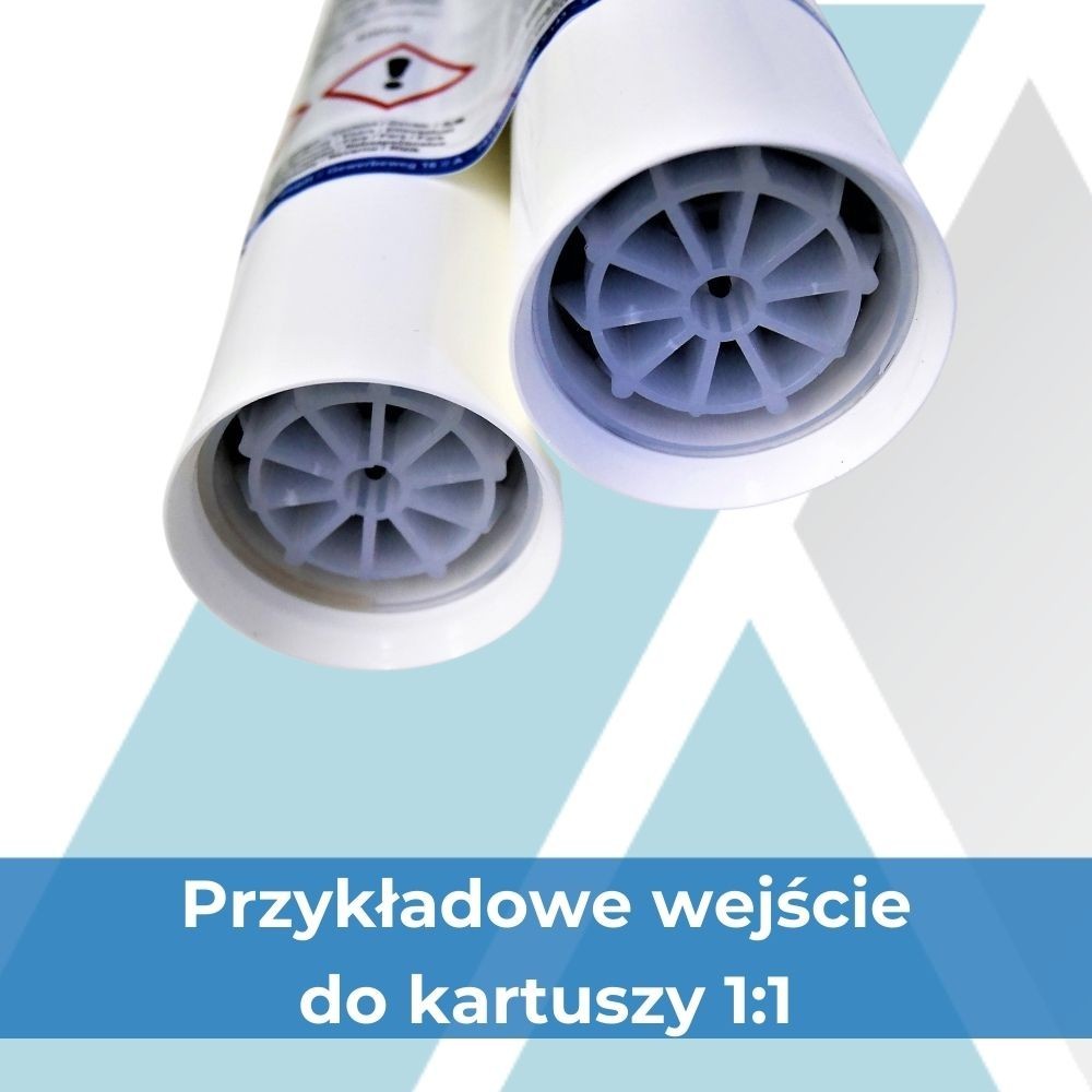 Wyciskacz podwójny do klei i mas dwuskładnikowych 1:1 400ml | Ataszek.pl