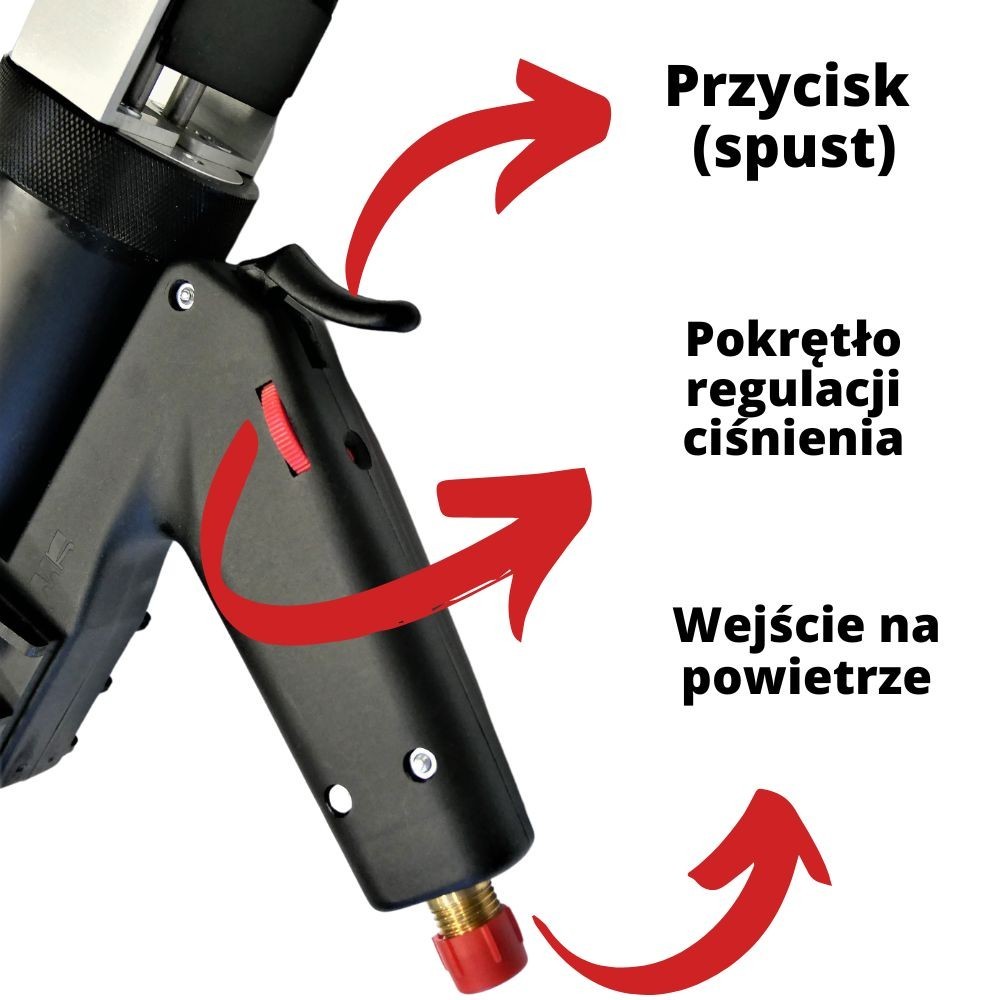 Wyciskacz pneumatyczny do kleju i żywic dwuskładnikowych Mixpac DP2X 400 Wyciskacz pneumatyczny do kleju i żywic dwuskładnikowych Mixpac DP2X 400