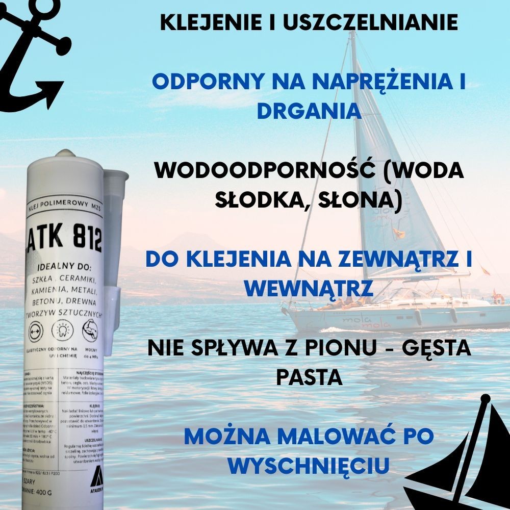 Silikon do uszczelniania łodzi i pontonów ATK 812 | Ataszek.pl Silikon do uszczelniania łodzi i pontonów ATK 812 | Ataszek.pl