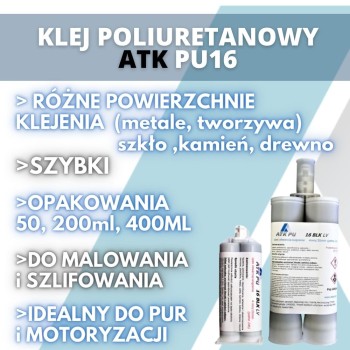 Szybkoschnący klej poliuretanowy do plastiku ATK PU16 | Ataszek.pl Szybkoschnący klej poliuretanowy do plastiku ATK PU16 | Ataszek.pl