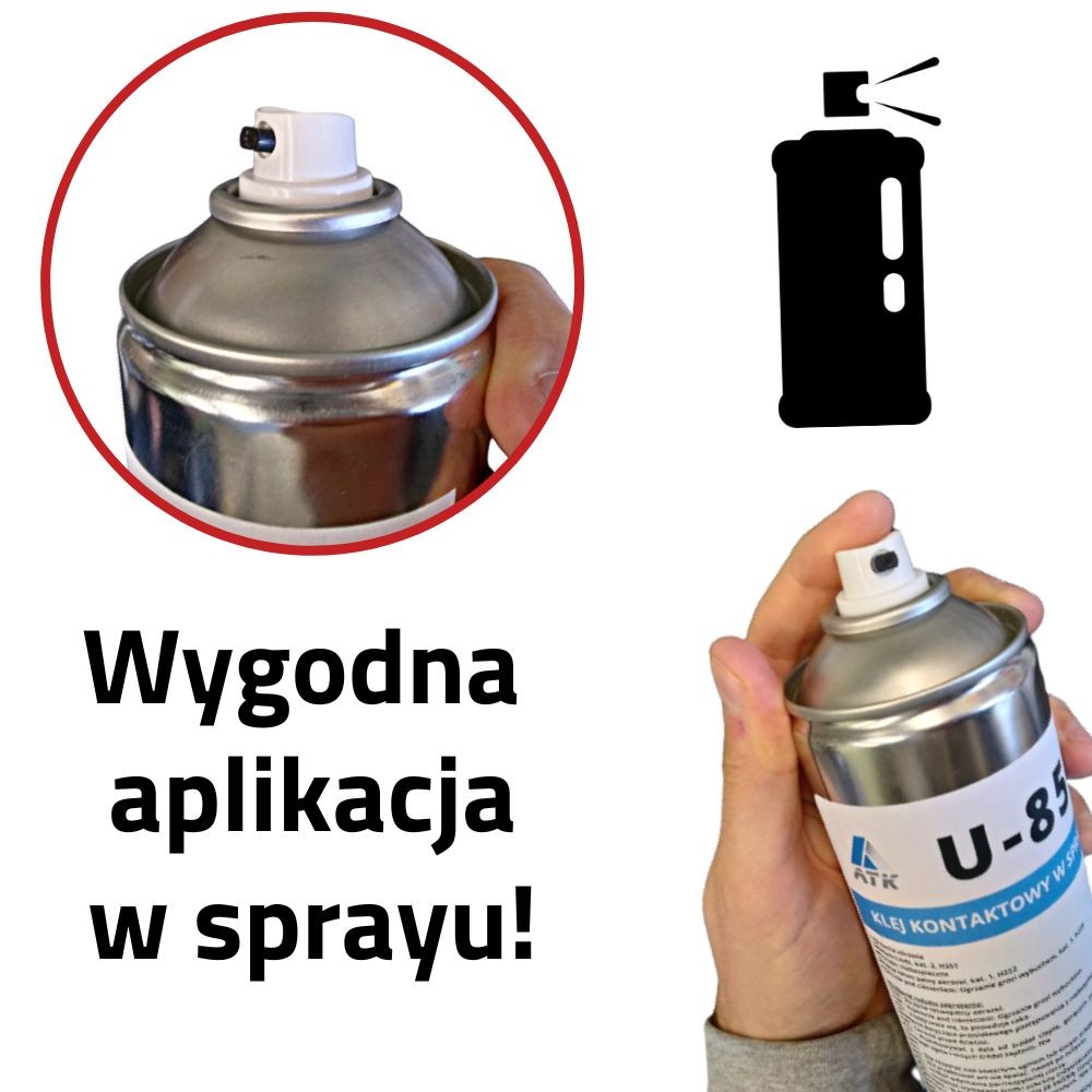 Klej do materiału w sprayu ATK U-850 | Ataszek.pl Klej do materiału w sprayu ATK U-850 | Ataszek.pl