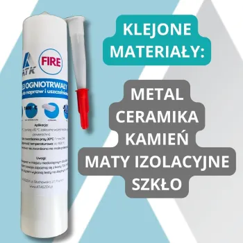 Klej wysokotemperaturowy ceramiczny ATK FIRE | Ataszek.pl Klej wysokotemperaturowy ceramiczny ATK FIRE | Ataszek.pl