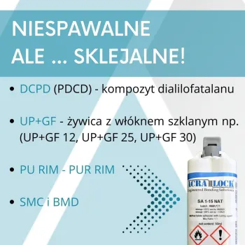Najmocniejszy klej do spawania plastiku Acralock SA 1-15 | Ataszek.pl