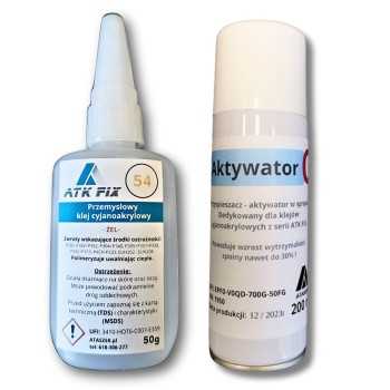 Szybki klej do drewna i MDF z aktywatorem ATK FIX 54