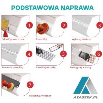 Zestaw naprawczy do zderzaków plastikowych ATK PU16 | Ataszek.pl