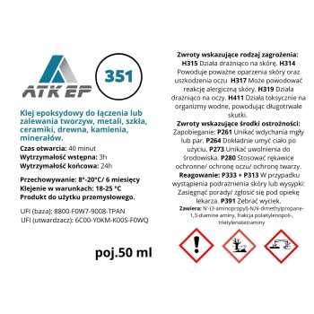 Klej żywiczny dwuskładnikowy ATK EP351 | Ataszek.pl Klej żywiczny dwuskładnikowy ATK EP351 | Ataszek.pl