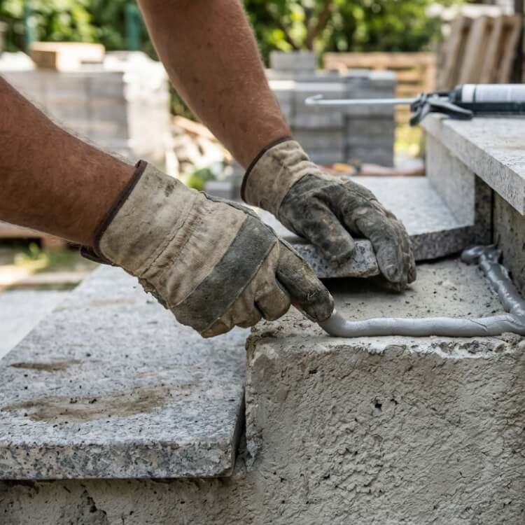 klejenie-granitowych-płyt-do-betonu-na-przykładzie-schodów