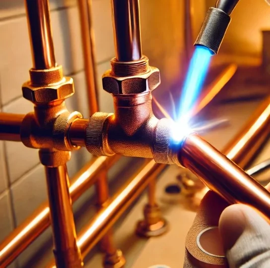 lutowanie-miedzilutlampą