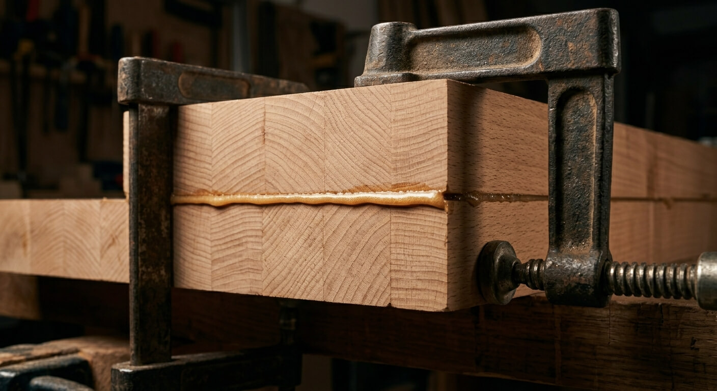 sklejone-drewniane-płyty-z-zaciskiem