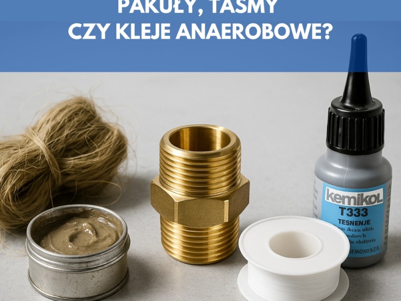 Pakuły, taśmy czy kleje anaerobowe - czym uszczelnić gwint ?